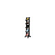 PAPERFLOW Présentoir de sol Corner easyDisplays 5 tablettes A4 Noir L 35 x H 167,5 x P 38,5 cm Stand d'informations