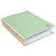 Avis EXACOMPTA Paquet de 25 chemises à dos toilé 300 g dos 3cm 24x32cm Vert