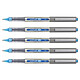 UNI-BALL Stylo Roller Encre Liquide Recyclé UB157E Pointe Moyenne Bleu ciel x 5 Stylo roller