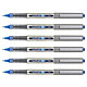 UNI-BALL Stylo Roller Encre Liquide Recyclé UB157E Pointe Moyenne Bleu x 6 Stylo roller