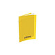 CONQUÉRANT Cahier conquérant polypro agrafé 24x32 cm 140P 90G grands carreaux jaune Cahier