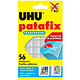 UHU Etui de 56 pastilles adhésives Patafix détachable Transparent Pastille adhésive