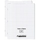 CONQUÉRANT Cahier à rabat agrafé 24x32cm 96P 90G petits carreaux polypro incolore x 2 Cahier
