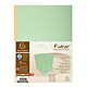 EXACOMPTA Paquet de 25 chemises à dos toilé 300 g dos 3cm 24x32cm Vert Chemise/Sous-dossier