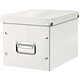 LEITZ Boîte de rangement Click & Store WOW Cube M (26x24x26cm) Blanc Caisse/Boîte archive