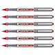 UNI-BALL Stylo Roller Encre Liquide Recyclé UB157E Pointe Moyenne Rouge x 6 Stylo roller
