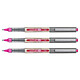 UNI-BALL Stylo Roller Encre Liquide Recyclé UB157E Pointe Moyenne Rose x 3 Stylo roller