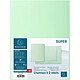 EXACOMPTA Paquet de 50 chemises 2 rabats SUPER 210g 24x32cm Vert clair Chemise/Sous-dossier