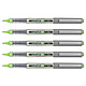 UNI-BALL Stylo Roller Encre Liquide Recyclé UB157E Pointe Moyenne Vert clair x 5 Stylo roller