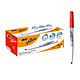 BIC Feutre tableau blanc effaçable à sec 1741 Pointe Medium Ogive Rouge x 12 Marqueur pour tableaux blancs