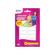 AVERY Sachet de 90 étiquettes blanches vêtements - 45 x 13 mm Etiquette scolaire