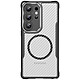 Avizar Coque pour Samsung Galaxy S24 Ultra MagSafe Antichocs Effet Carbone - Cette coque noire protège votre Galaxy S24 contre les chocs avec ses coins renforcés et son dos résistant