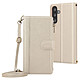Avizar Étui Folio pour Samsung Galaxy A56 à Zip avec Bandoulière Amovible Étui tout-en-un avec porte-cartes, pochette monnaie zippée et fermeture magnétique