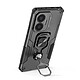 Avizar Coque pour Poco F7 Antichoc avec Anneau Rotatif et Support Intégré Noir Anneau rotatif 360° transformable en support pour visionnage facile