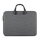 Dux Ducis Sacoche pour MacBook Pro 15 / 16" Zippée Imperméable avec Poignée Gris anthracite