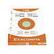 EXACOMPTA Étui de 100 fiches bristol quadrillé 5x5 perforé 210x297mm Couleurs assorties Fiche Bristol