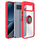 Avizar Coque pour Google Pixel 10 Pro XL Antichoc avec Bague Magnétique Rouge - Bague magnétique rotative à 360° compatible support voiture