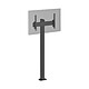 KIMEX 031-1102K3B Support TV sur pied TV 32'' - 75'' Hauteur 175cm à visser, Inclinable noir