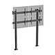 KIMEX 031-2410K3B Support TV sur pieds - mur d'images 4 écrans 45''- 55'' hauteur 240cm à visser noir