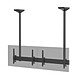 KIMEX 031-4200K2B Support TV plafond menu board 2 écrans 45''- 55'' Hauteur 150cm noir