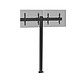 KIMEX 031-1221K3B Support TV sur pied - 2 écrans 50'' - 55'' Hauteur 240cm à visser noir