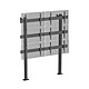 KIMEX 031-2600K3B Support TV sur pieds - mur d'images 6 écrans 45''- 55'' à visser noir