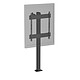 KIMEX 031-1110K3B Support TV sur pied 60''-100'' mode portrait à visser noir