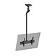 KIMEX 031-4100K3B Support TV plafond inclinable 1 écran 43''- 75'' Hauteur 175cm noir