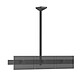 KIMEX 031-4332K2B Support TV plafond menu board 3 écrans 32'' - Hauteur 150 cm noir