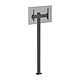 KIMEX 031-1103K3B Support TV sur pied  32'' - 75'' Hauteur 240cm à visser, Inclinable noir