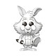 Disney - Figurine POP! Sketched Lapin blanc 9 cm Figurine POP! Disney, modèle Sketched Lapin blanc 9 cm.