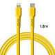 Acheter Forever Câble de Charge 2.4A et Synchro USB-C vers Lightning 27W 1,8m Jaune