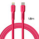 Acheter Forever Câble de Charge 2.4A et Synchro USB-C vers Lightning 27W 1,8m Rose