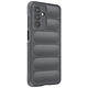 Avizar Coque en Silicone pour Samsung Galaxy A17 Design Texturé en Relief Soft-Touch Gris foncé - Cette coque est en silicone souple et résistant aux rayures