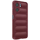 Avizar Coque en Silicone pour Oppo A5x Design Texturé en Relief Soft-Touch Bordeaux Cette coque offre une protection renforcée contre les chocs et rayures