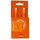 Forever Câble de Charge 3A et Synchro USB-C vers USB-C 60W 1,8m Orange pas cher