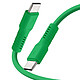 Forever Câble de Charge 3A et Synchro USB-C vers USB-C 60W 1,8m Vert - Ce câble possède une puissance jusqu'à 60W compatible Power Delivery