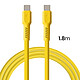 Acheter Forever Câble de Charge 3A et Synchro USB-C vers USB-C 60W 1,8m Jaune