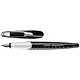 HERLITZ Stylo plume 'my.pen' Pointe Large GAUCHER Noir / blanc Stylo plume