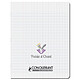 CONQUÉRANT Cahier poésie et chant polypro 17X22cm 90G 48P grands carreaux incolore x 10 Cahier