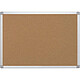 Q-CONNECT Tableau liège cadre aluminium résistance humidité 1mm épaisseur 60x45cm Tableau en liège
