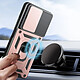 Avis Avizar Coque Redmi 15C Antichoc avec Cache Caméra Coulissant Bague Métallique Support Rose champagne
