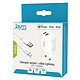 Jaym Pack Chargeur Secteur 2 USB-A 2.4A 12W avec Câble USB-A vers Lightning 2m Blanc pas cher