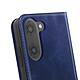 Acheter Avizar Étui Folio pour OnePlus Nord CE5 Design Vintage avec Fonction Support Vidéo Bleu nuit