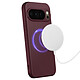 Avizar Coque pour Google Pixel 10 Pro Modèle Pixelsnap Aimanté avec Dragonne Détachable Bordeaux pas cher
