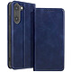 Avizar Étui Folio pour OnePlus Nord CE5 Design Vintage avec Fonction Support Vidéo Bleu nuit - Étui folio au design vintage élégant pour protéger votre OnePlus Nord CE5 avec style