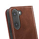 Acheter Avizar Étui Folio pour OnePlus Nord CE5 Design Vintage avec Fonction Support Vidéo Marron foncé