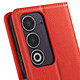 Avis Avizar Étui Portefeuille pour Oppo A5 Série Chesterfield avec Fonction Support Rouge