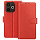 Avizar Étui Portefeuille pour Oppo A5 Pro Série Chesterfield avec Fonction Support Rouge Protection complète contre rayures, chocs et usure quotidienne pour votre Oppo A5 Pro