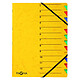 PAGNA Trieur 'EASY', A4, carton, 12 compartiments, jaune Trieur